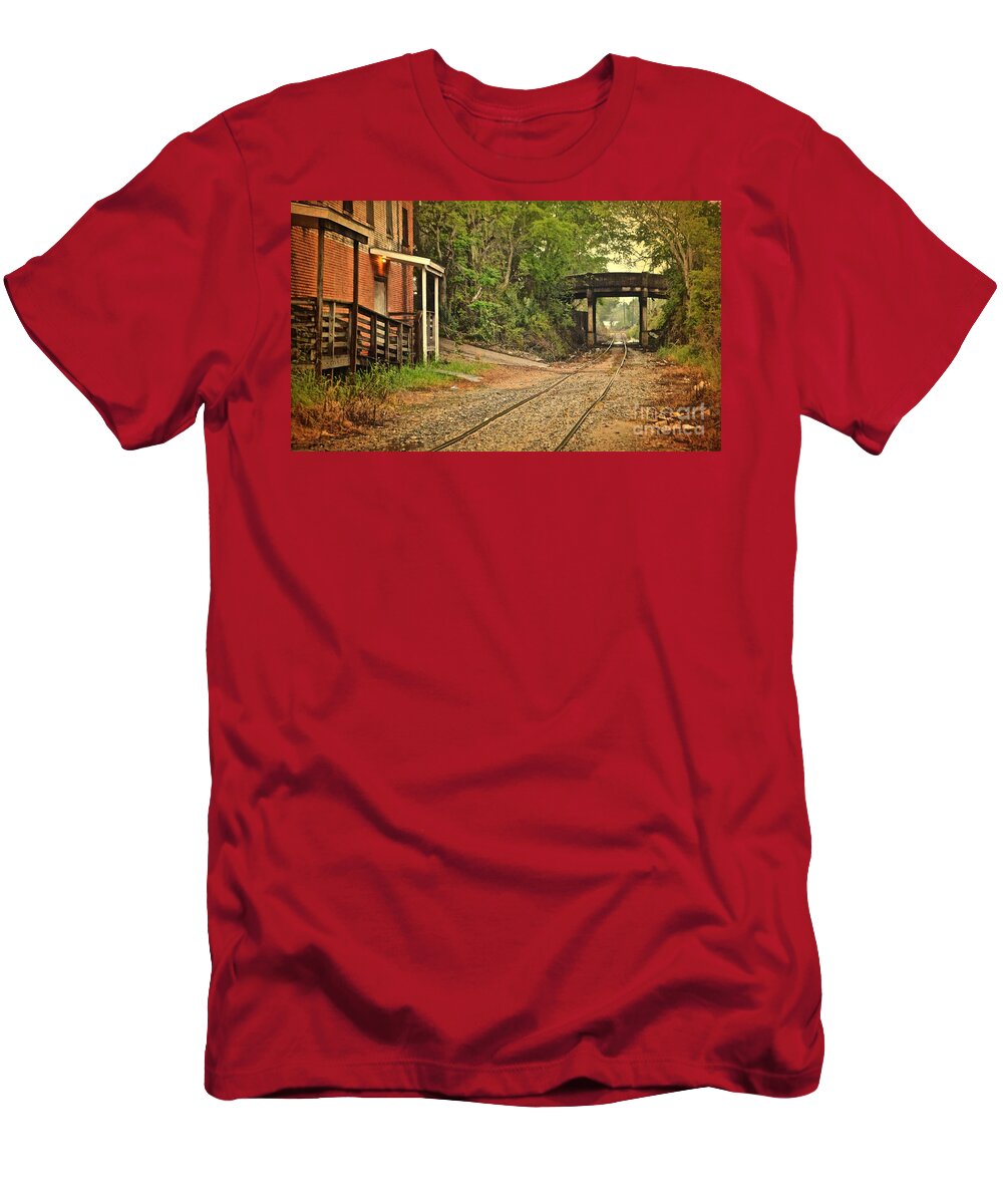 Alabama T-Shirt featuring the photograph Alabama Wacky Tracks by Ron Long