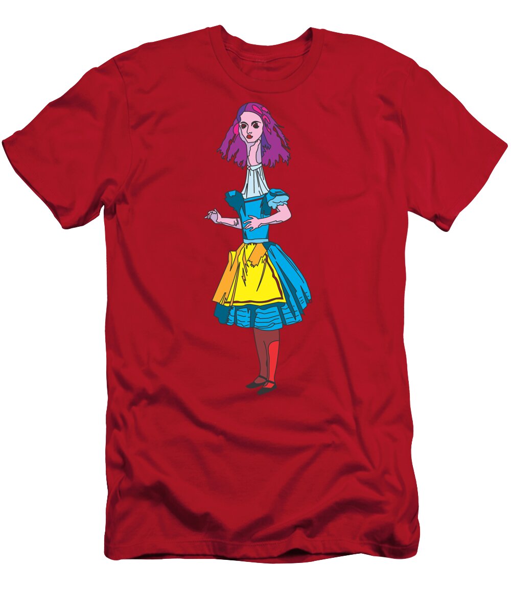 Alice In Wonderland Who Are You? NEW 1865 Art T-Shirt 