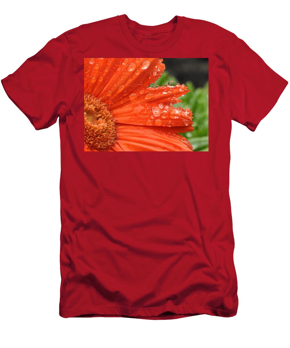 Gerbera T-Shirt featuring the photograph All Wet Two by Betty-Anne McDonald