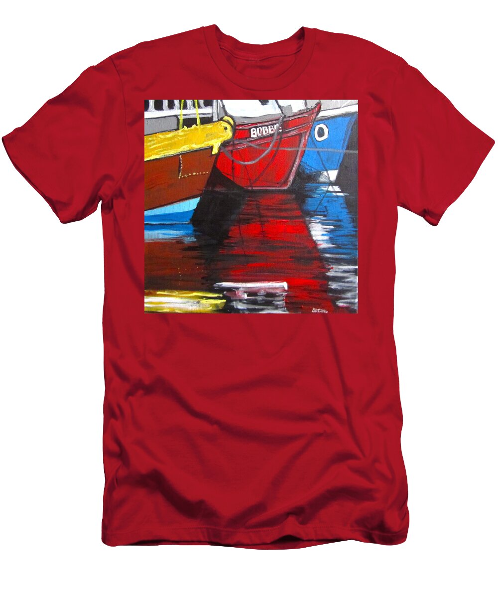 Boats T-Shirt featuring the painting Always Wanted One by Barbara O'Toole
