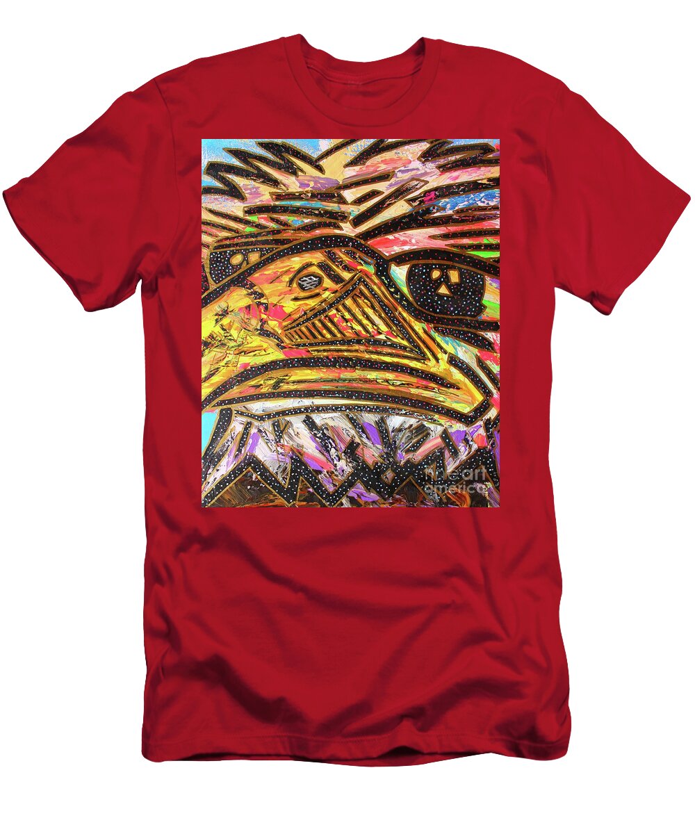 Acrylic T-Shirt featuring the painting American Eagle by Odalo Wasikhongo