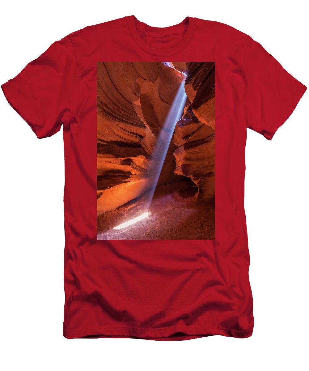 Antelope Canyon T-Shirt featuring the photograph Antelope Lightshaft II by Lon Dittrick