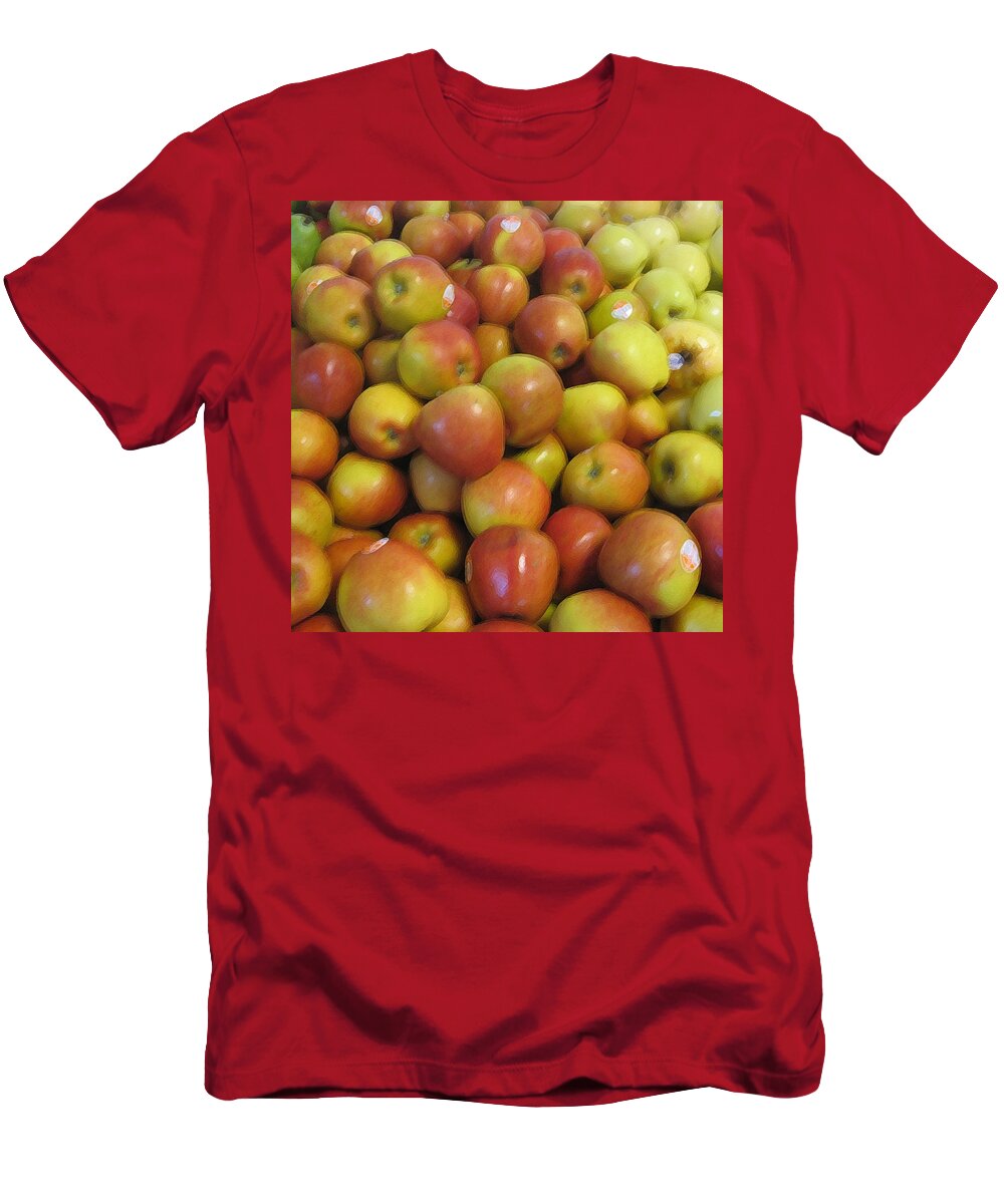 Fruit T-Shirt featuring the photograph AppleYellow by John Vincent Palozzi