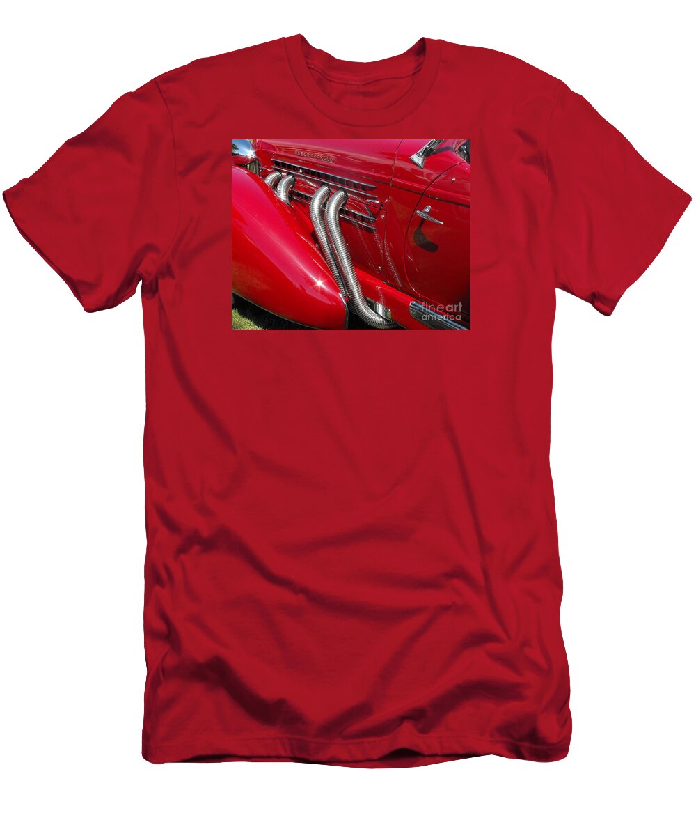 Auburn T-Shirt featuring the photograph Auburn Speedster by Neil Zimmerman