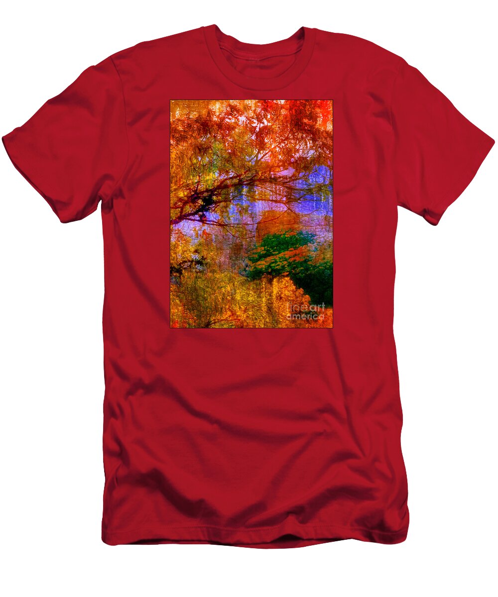 Lake T-Shirt featuring the photograph Autumn at the Lake by Judi Bagwell