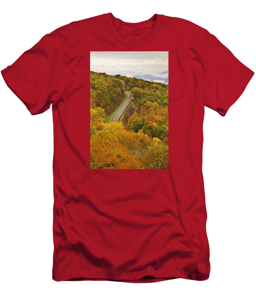 Autumn T-Shirt featuring the photograph Autumn Drive by Harold Stinnette