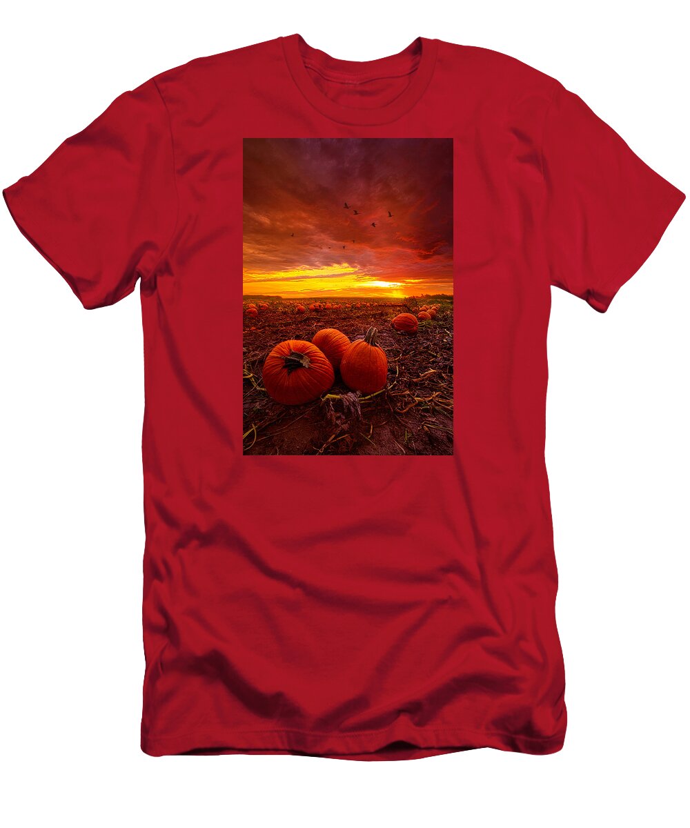 Pumpkins T-Shirt featuring the photograph Autumn Falls by Phil Koch
