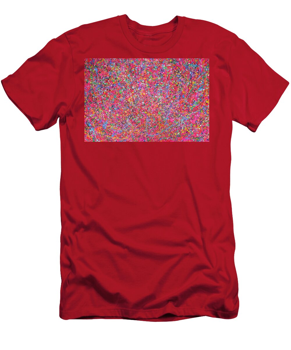 Abstract T-Shirt featuring the painting Baby boom by Ericka Herazo