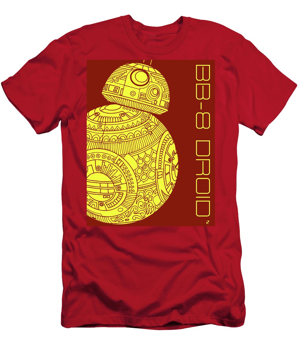 Bb8 T-Shirt featuring the mixed media BB8 DROID - Star Wars Art by Studio Grafiikka