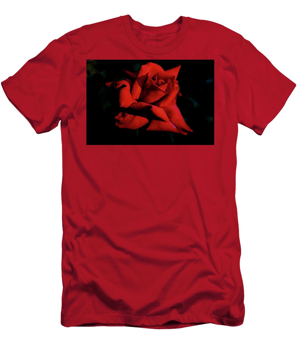 Rose T-Shirt featuring the digital art Beautiful Long Stemmer by Ed Stines