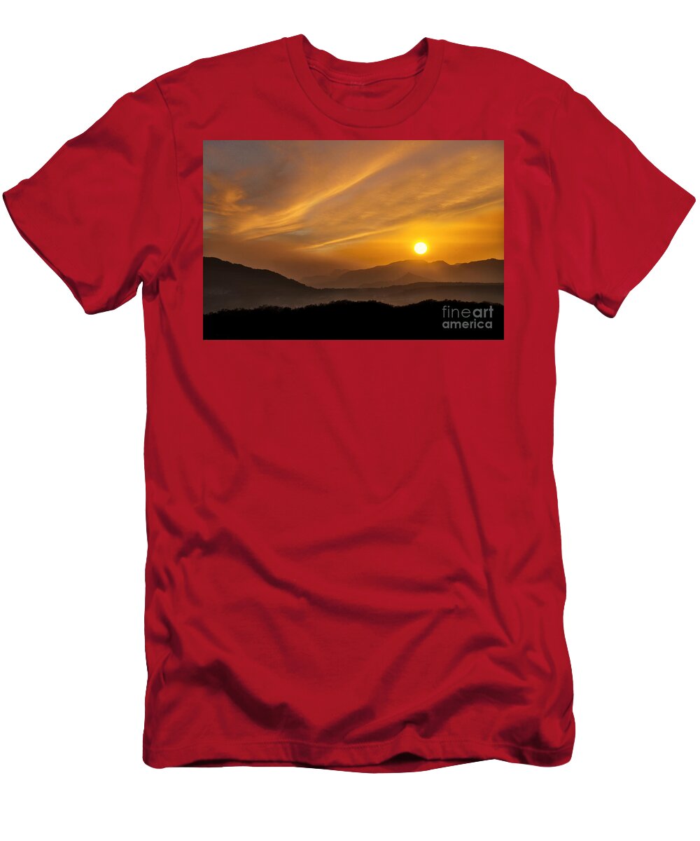 Sunset T-Shirt featuring the photograph Before The Sunset by Charuhas Images