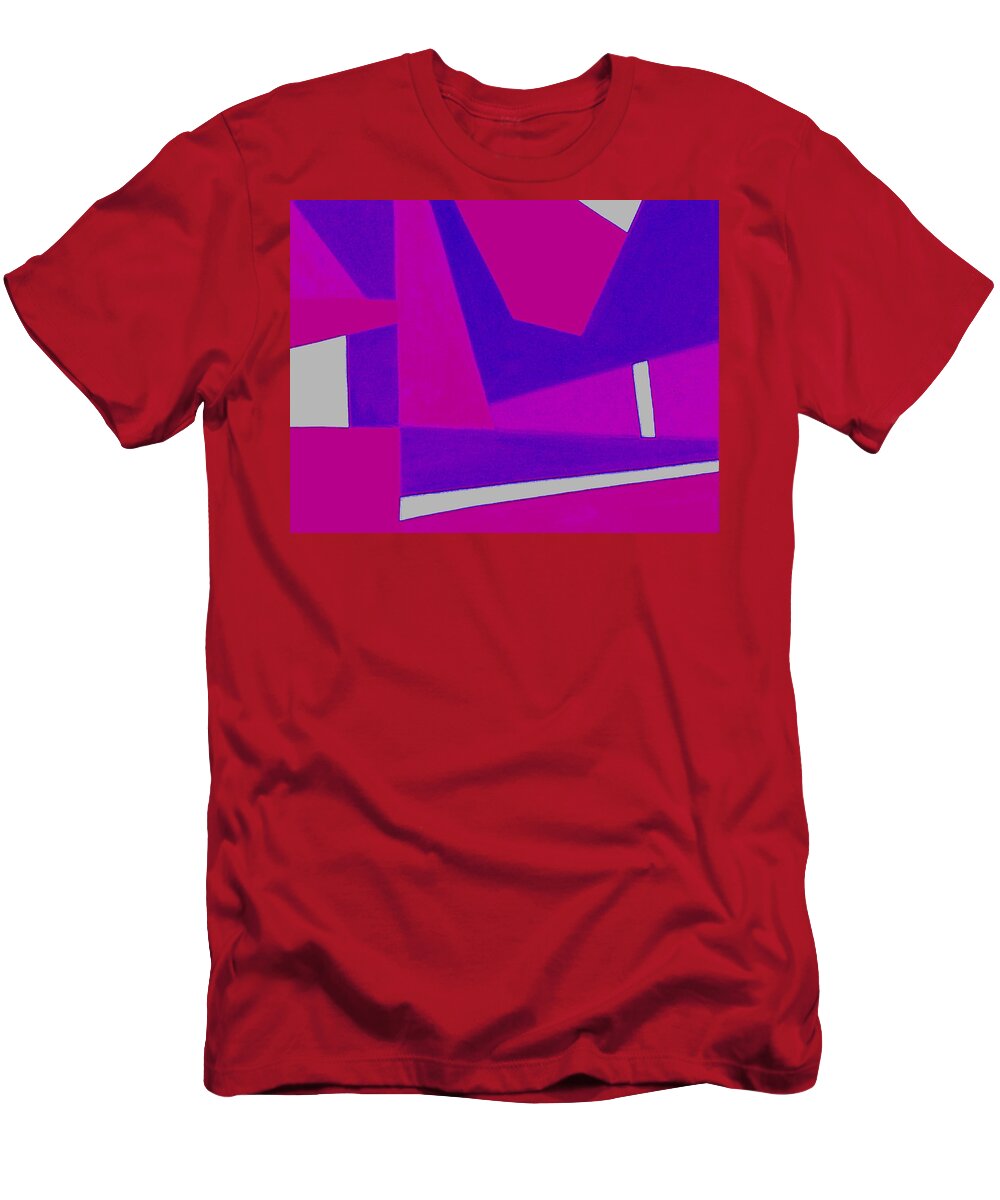 Abstract T-Shirt featuring the photograph Blue Alert Detail 2 by Dick Sauer
