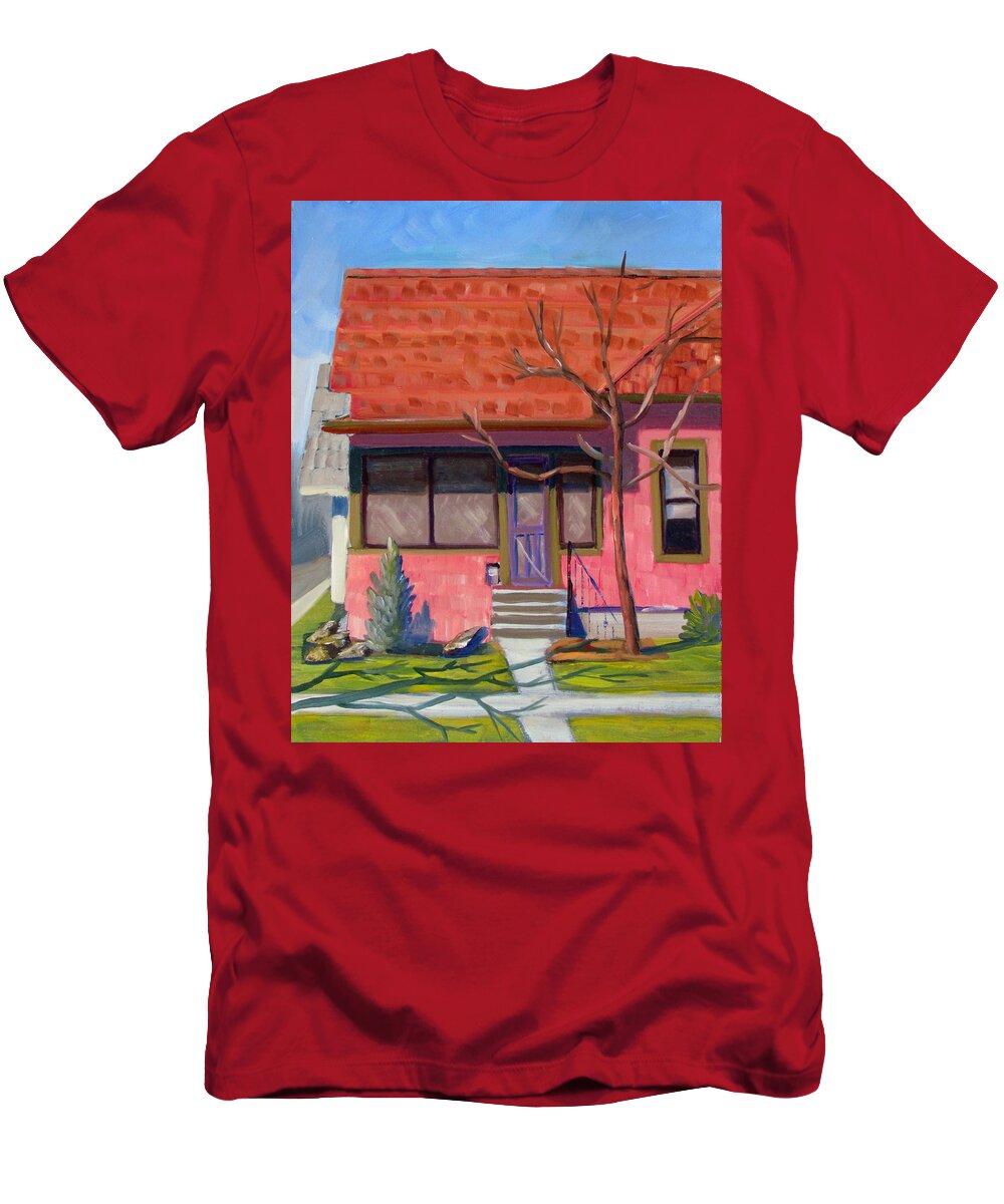 Boise T-Shirt featuring the painting Boise Ridenbaugh st 02 by Kevin Hughes