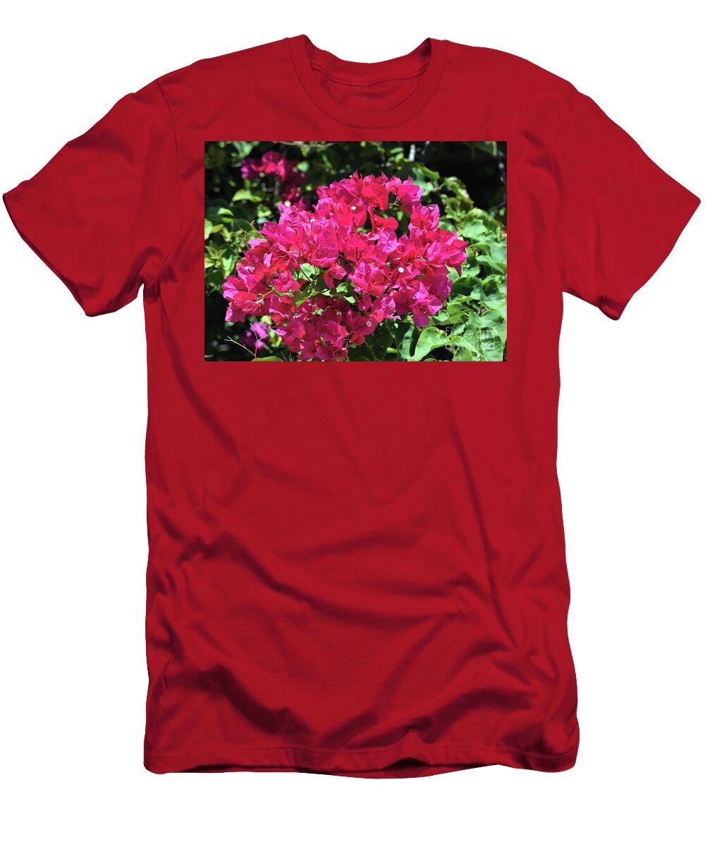 Macro T-Shirt featuring the photograph Bougainvillea Bouquet by William Tasker