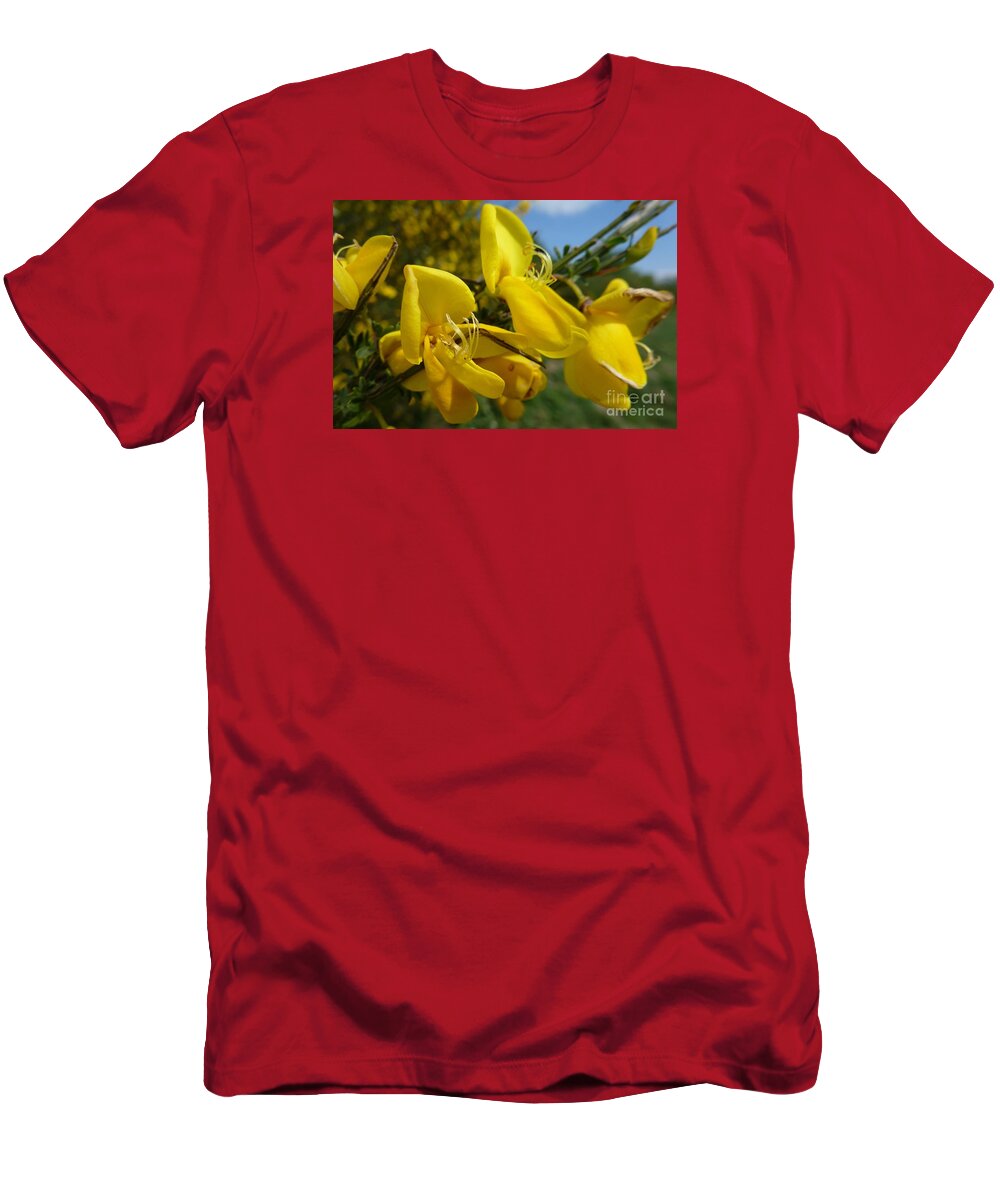 Beautiful T-Shirt featuring the photograph Broom In Bloom 3 by Jean Bernard Roussilhe