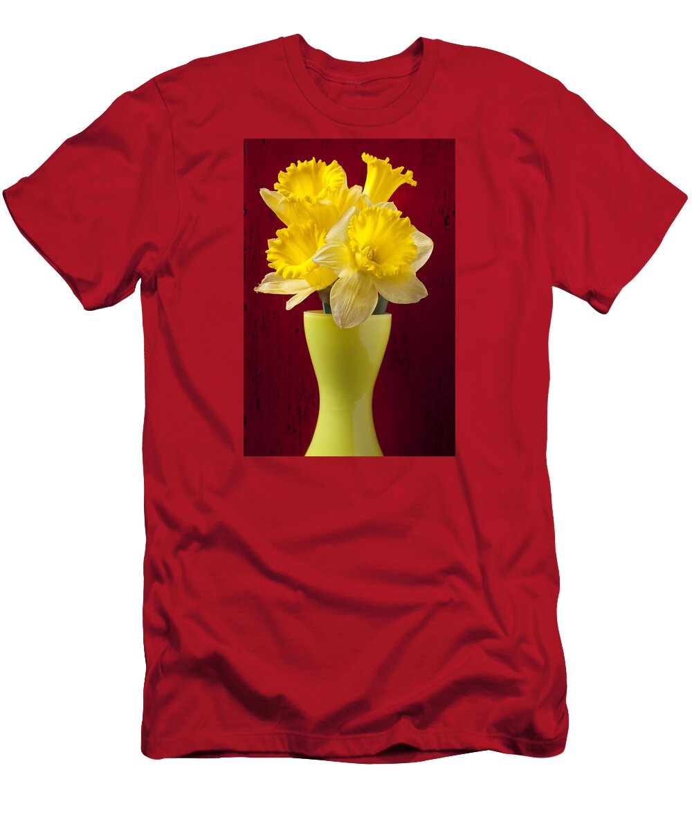 Yellow T-Shirt featuring the photograph Bunch Of Daffodils by Garry Gay