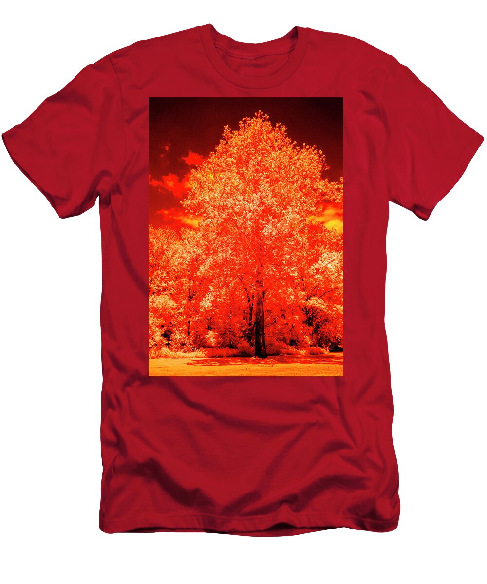 Tree T-Shirt featuring the photograph Burning Bush by Paul W Faust - Impressions of Light