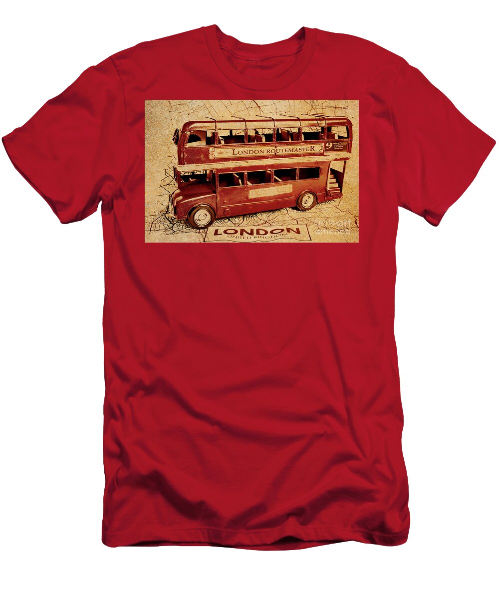 Vintage T-Shirt featuring the photograph Buses of Vintage England by Jorgo Photography
