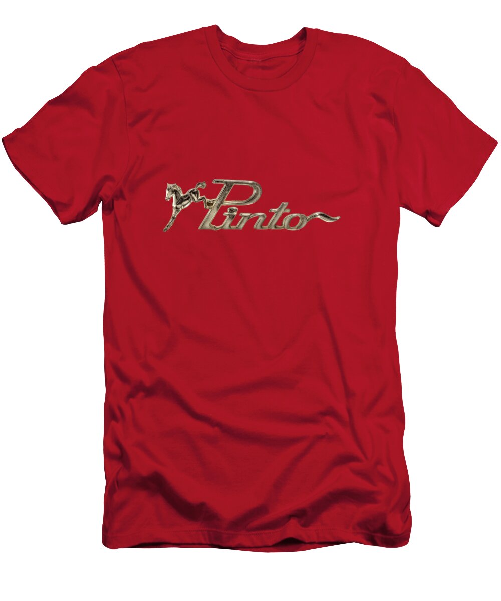 Automotive T-Shirt featuring the photograph Classic Pinto Emblem by YoPedro