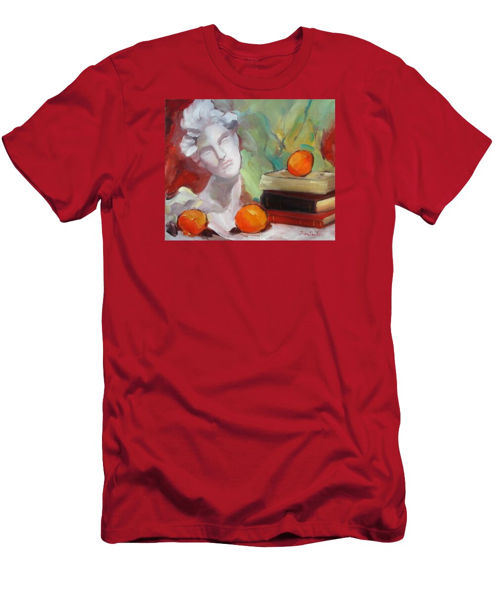 Status Study T-Shirt featuring the painting Classical by Kim PARDON