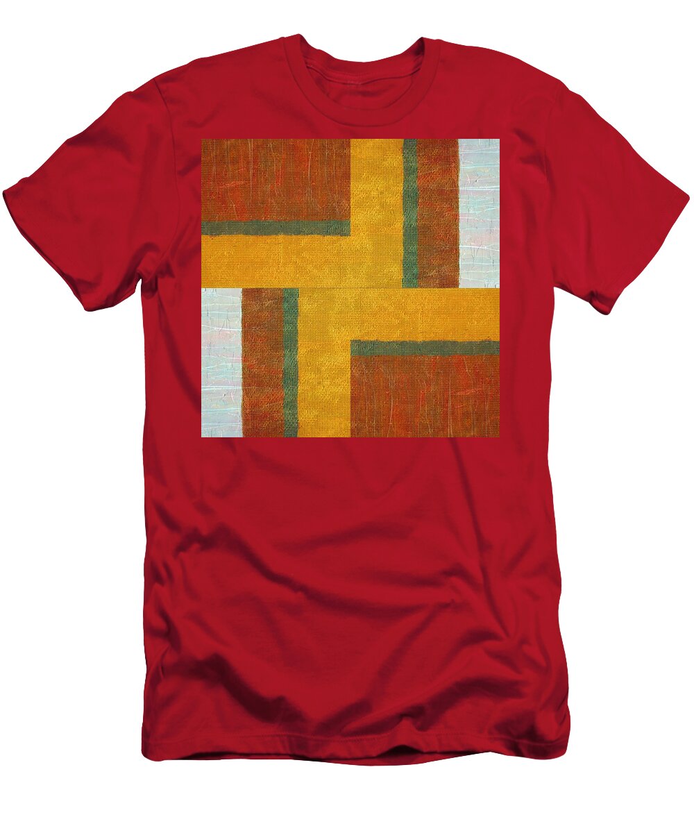 Zig Zag T-Shirt featuring the digital art Collage No. 10 by Michelle Calkins