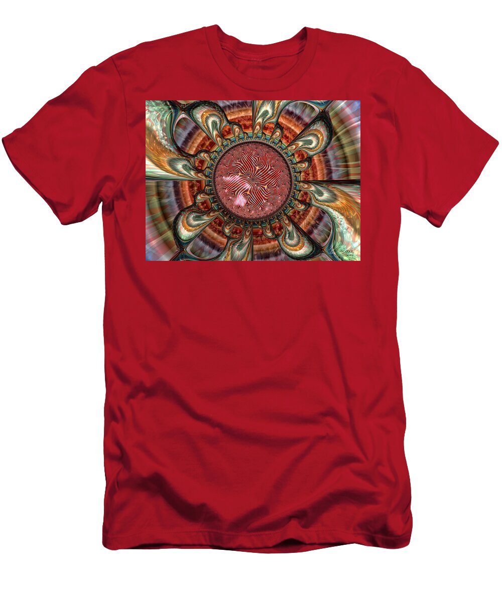Abstract T-Shirt featuring the digital art Conception by Manny Lorenzo