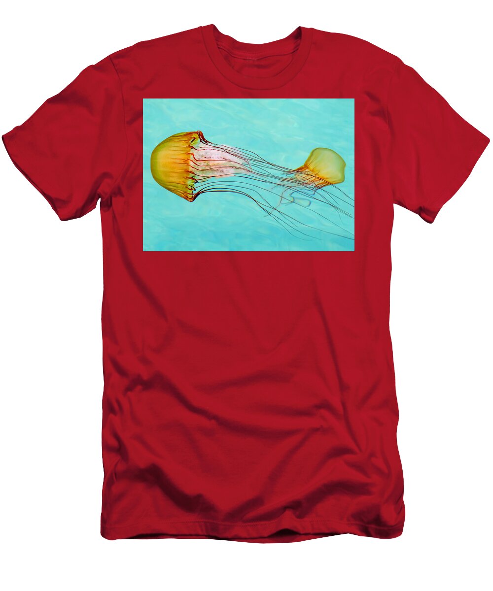 Jelly Fish T-Shirt featuring the photograph Criss Cross by Derek Dean