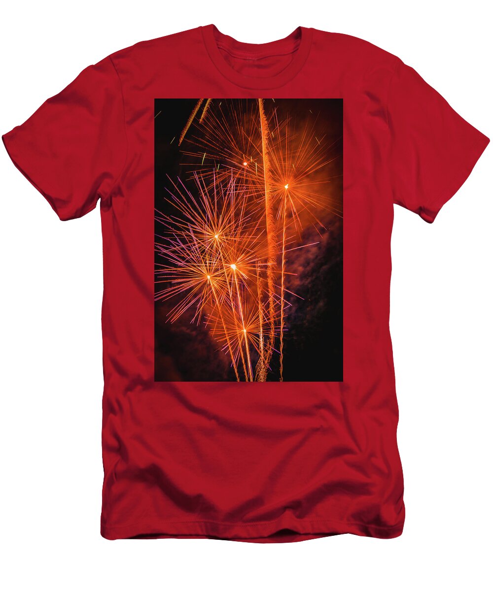 Fireworks T-Shirt featuring the photograph Dandilion Wannabes by Jeff Kurtz