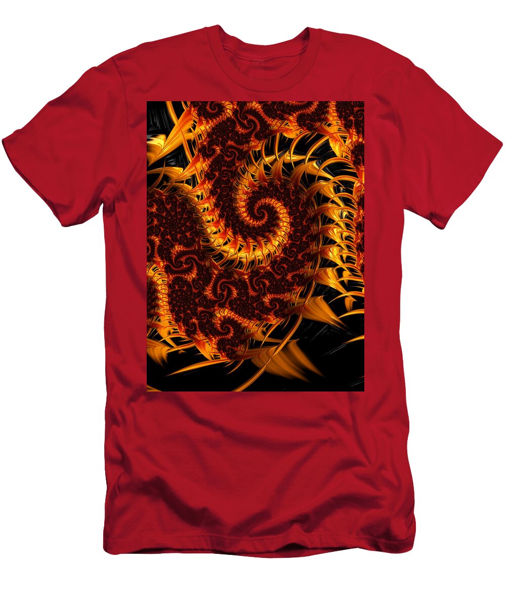 Digital T-Shirt featuring the digital art Darkness in Paradise by Jeff Iverson