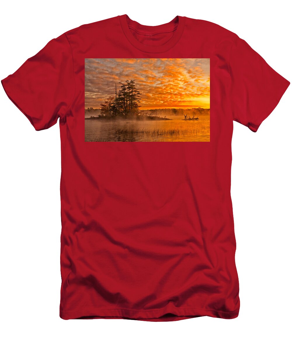 Dawn T-Shirt featuring the photograph Dawn At Oakfield Provincial Park by Irwin Barrett