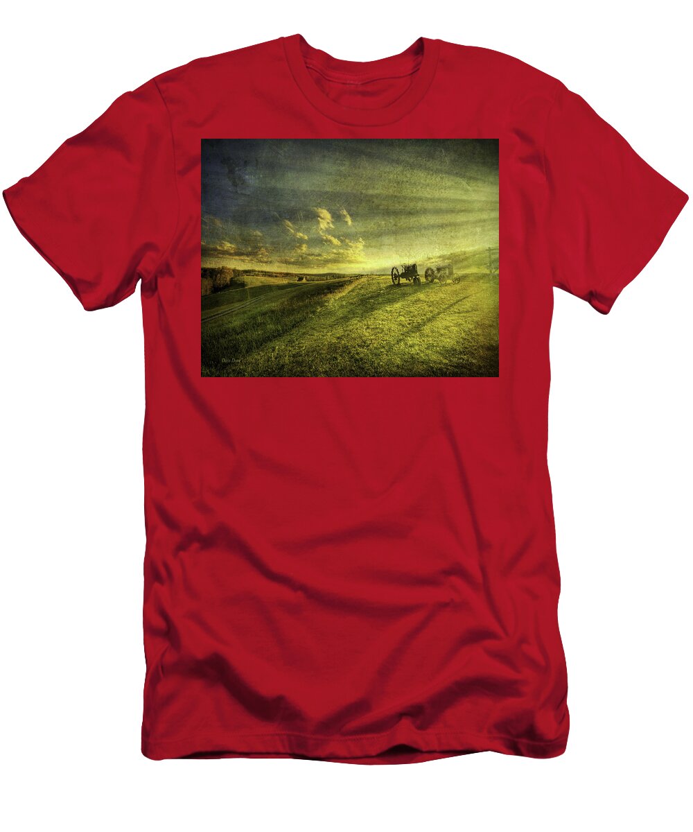 Long Point Cliff T-Shirt featuring the photograph Days Done by Mark Allen