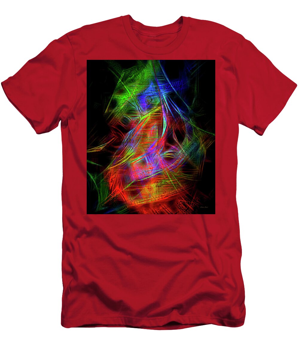 Delusional T-Shirt featuring the digital art Delusional Dollars by Walter Herrit