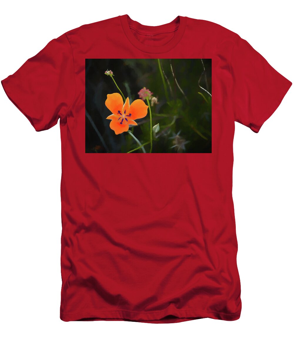 Desert T-Shirt featuring the photograph Desert Wildflower 2 by Penny Lisowski