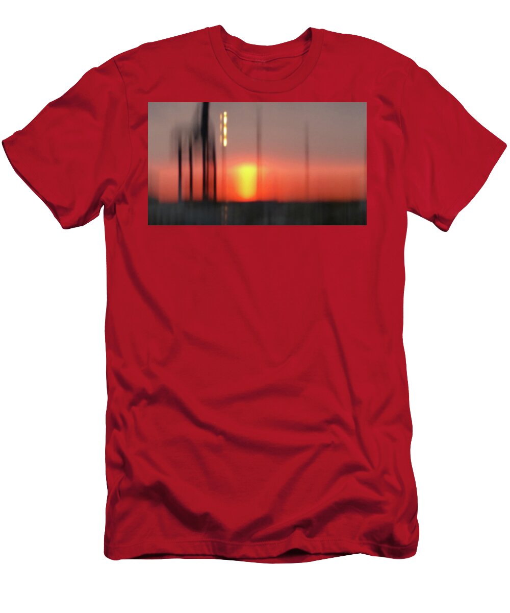 England T-Shirt featuring the photograph Diffused Sunset by Leah Palmer