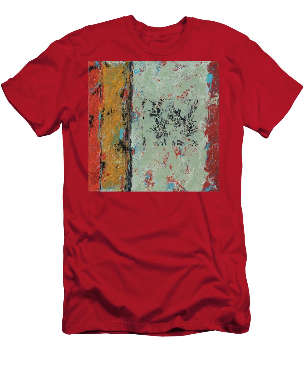 Abstract T-Shirt featuring the painting Do Over by Jim Benest