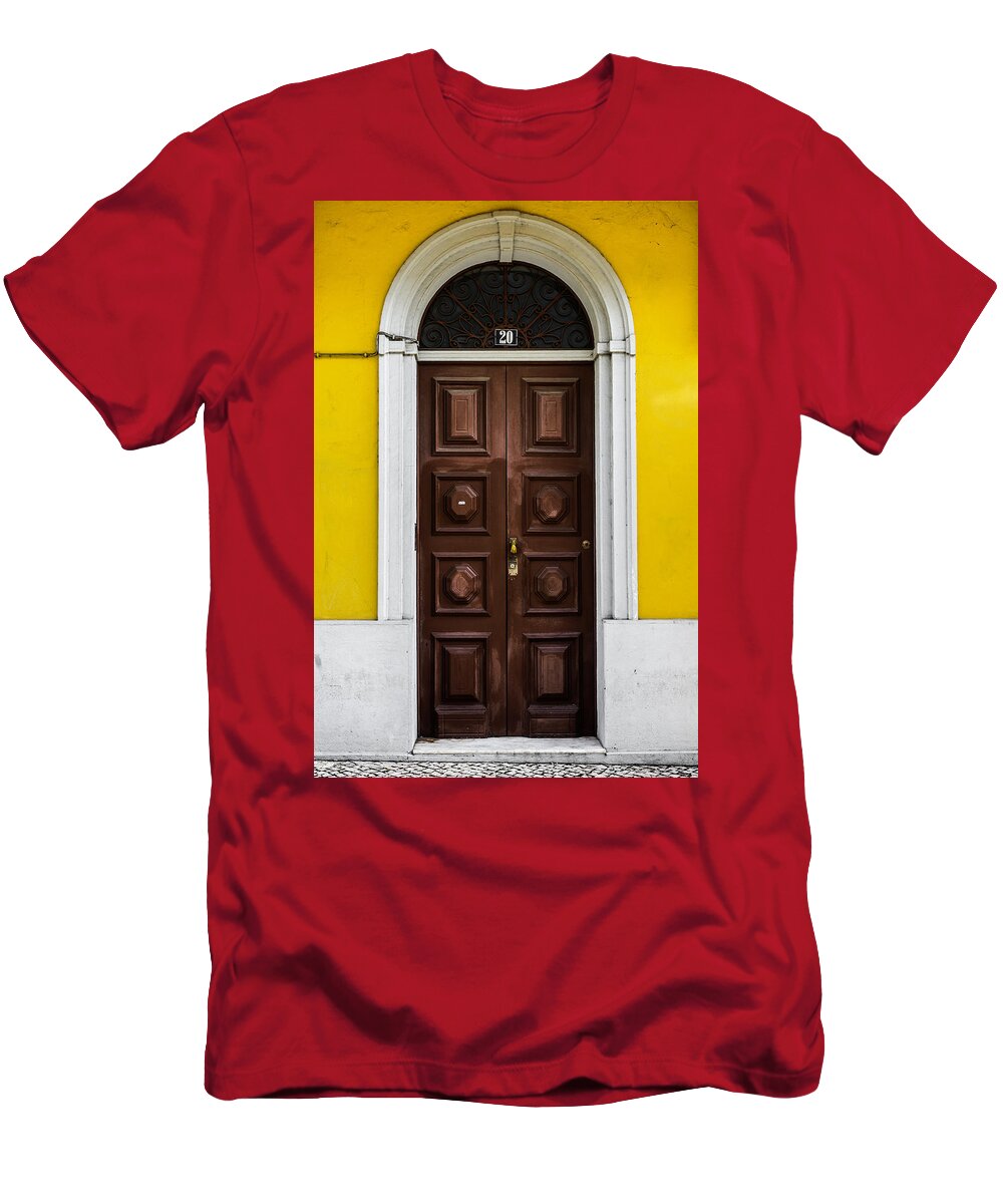 Front Door T-Shirt featuring the photograph Door No 20 by Marco Oliveira