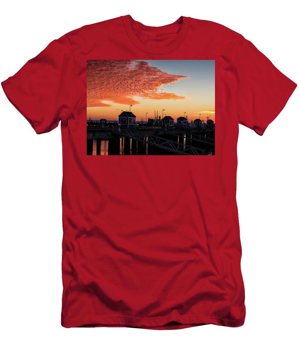 Provincetown T-Shirt featuring the photograph Early Orange by Ellen Koplow
