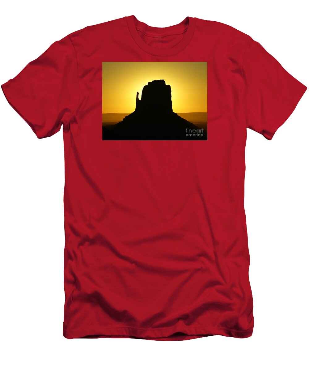 Monument Valley T-Shirt featuring the photograph East Mitten Butte by Benedict Heekwan Yang