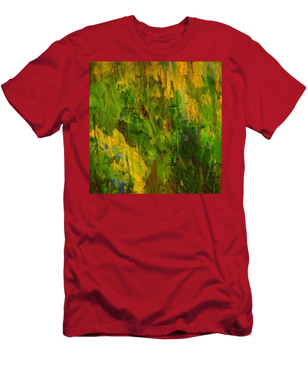 Abstract T-Shirt featuring the painting Falling Tree by Ally White