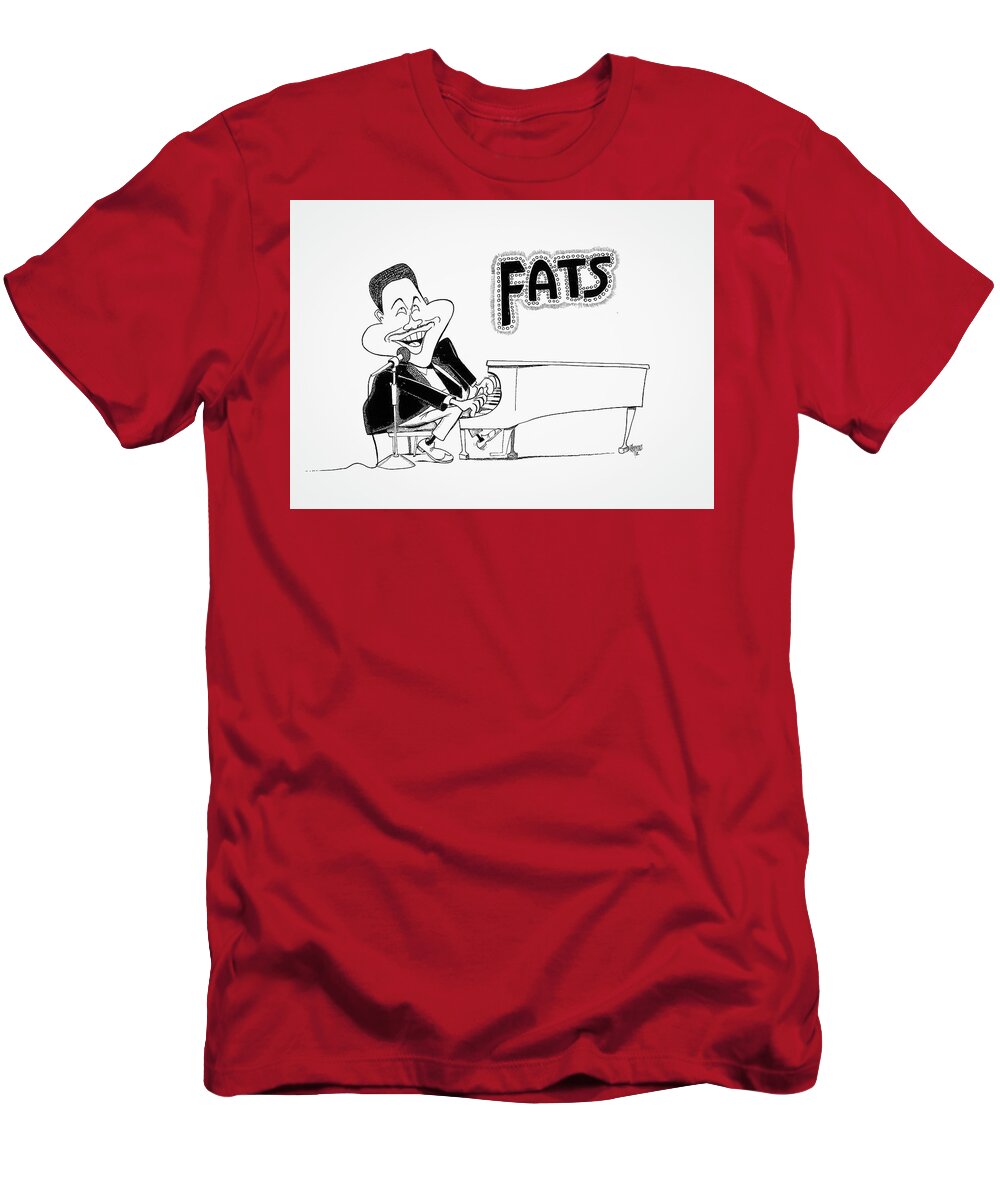 Fats T-Shirt featuring the drawing Fats by Michael Hopkins
