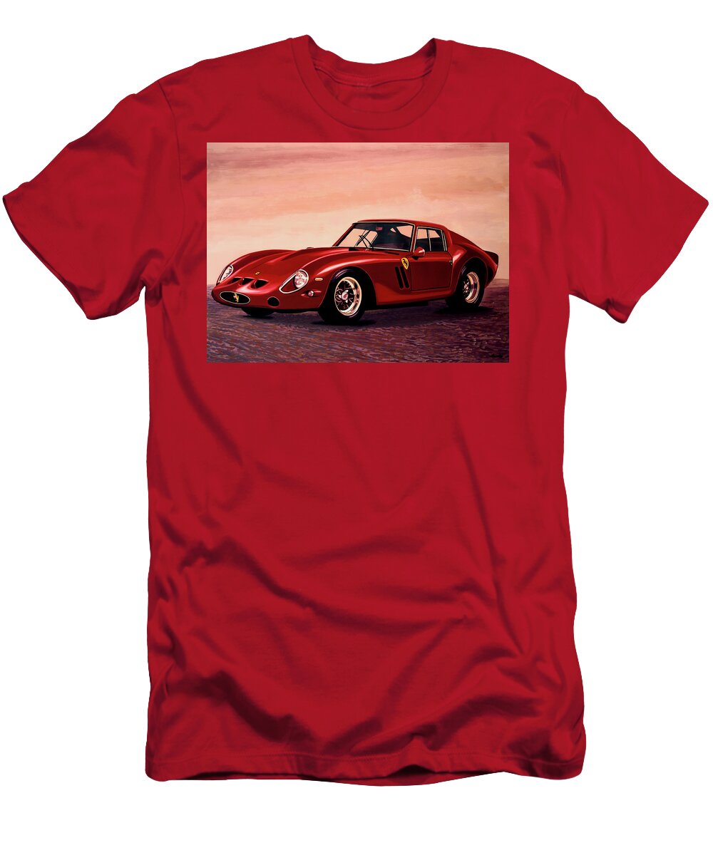 Ferrari 250 Gto T-Shirt featuring the painting Ferrari 250 GTO 1962 Painting by Paul Meijering
