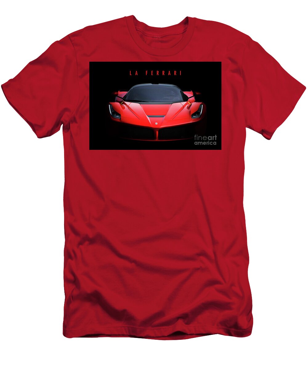 Ferrari T-Shirt featuring the digital art Ferrari LaFerrari by Airpower Art