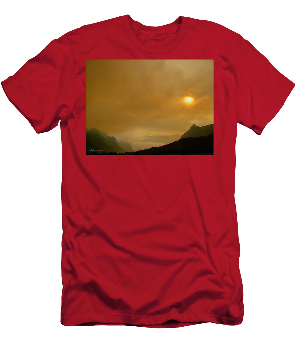 Fire T-Shirt featuring the photograph Fire and Sun by Tracey Vivar