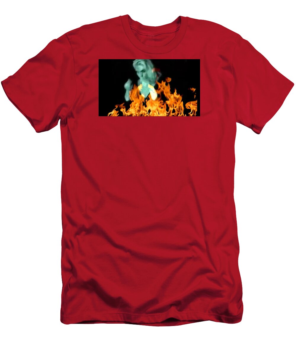  T-Shirt featuring the photograph Fire by Dimaria Cynthia