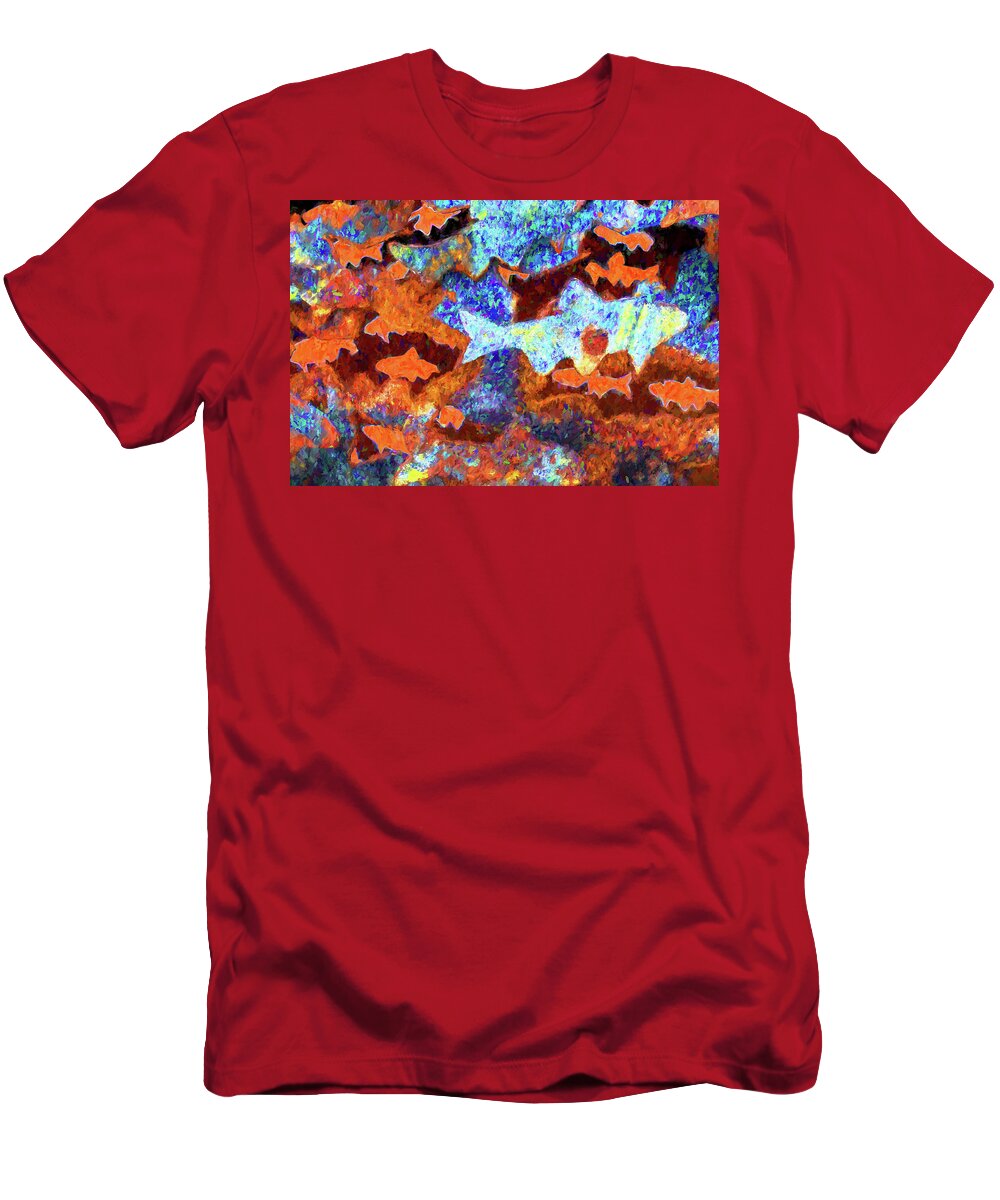 Burlington Vermont T-Shirt featuring the photograph Fish Abstract by Tom Singleton