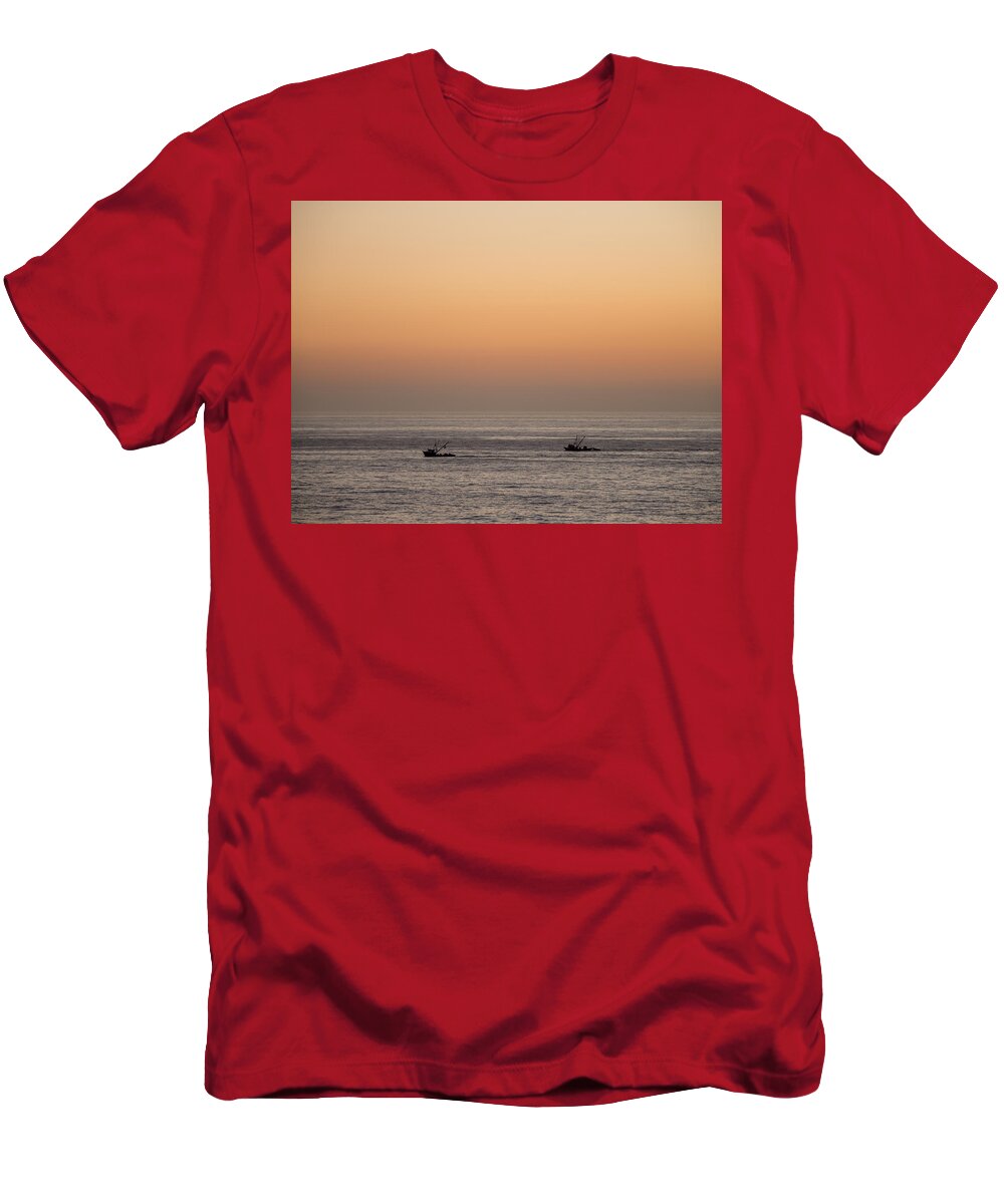 Fishing T-Shirt featuring the photograph Fishing For A Sunset by Derek Dean