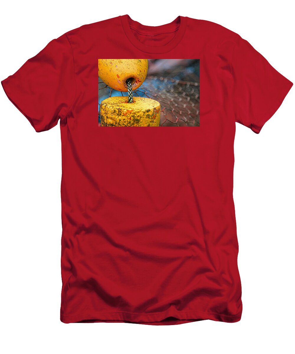 Floats Float Crab T-Shirt featuring the photograph Floats by Robert Och
