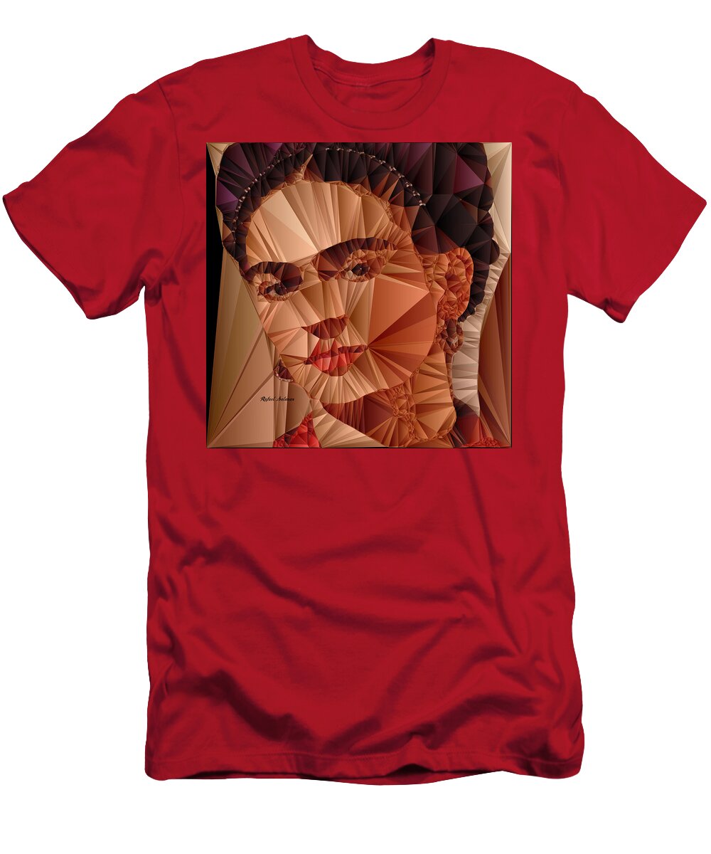 Rafael Salazar T-Shirt featuring the digital art Frida Kahlo by Rafael Salazar