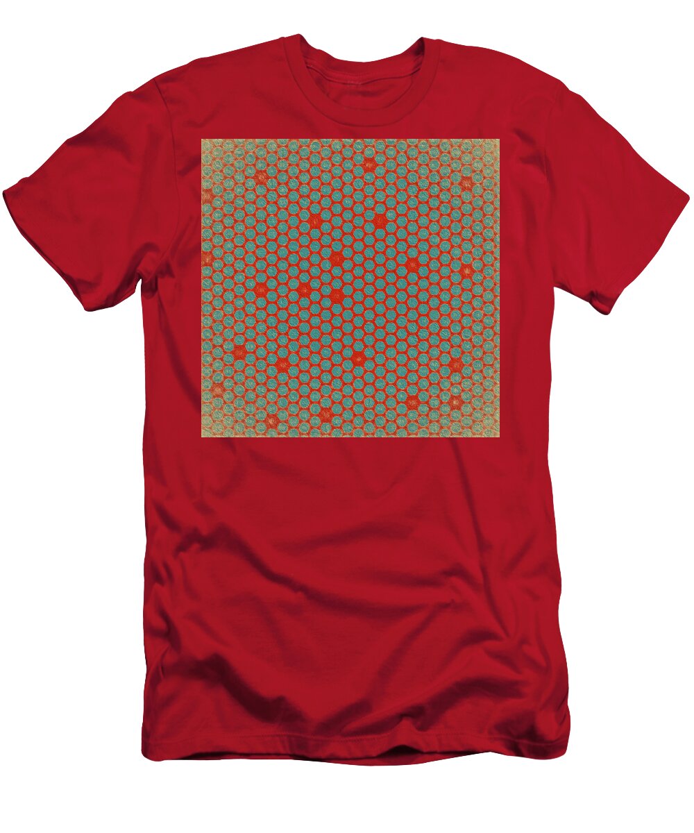 Abstract T-Shirt featuring the digital art Geometric 2 by Bonnie Bruno