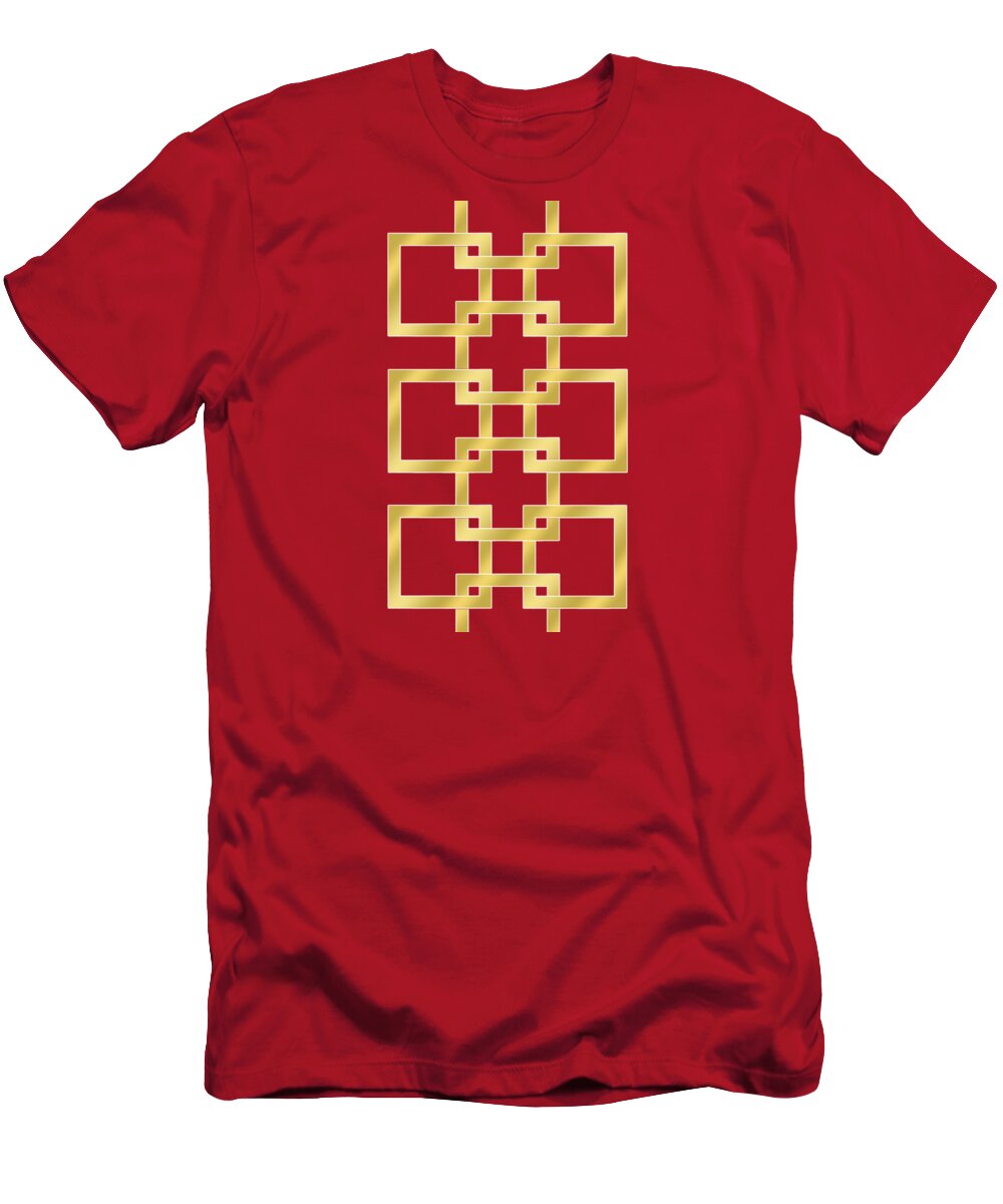 Geometric Transparent T-Shirt featuring the digital art Geometric Transparent by Chuck Staley